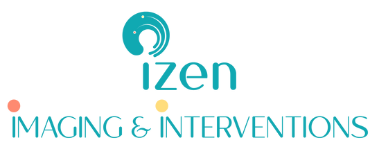 Clean and modern interior of the Izen Imaging clinic with diagnostic equipment visible.
